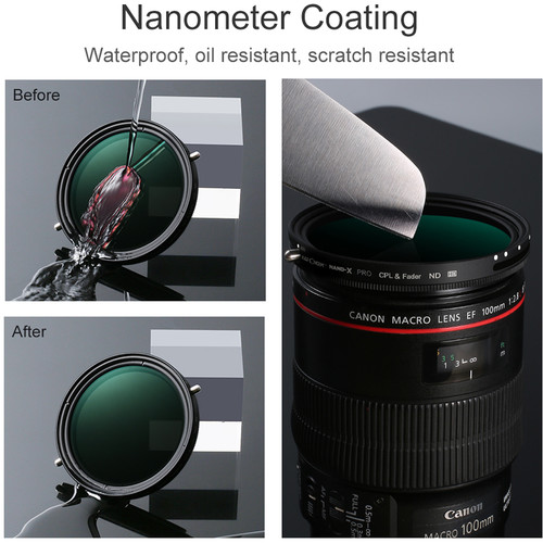 K&F Concept Nano-X Circular Polarizer plus Variable ND2-32 Filter (77mm) KF01.1142 - 4